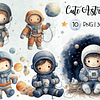 Kit Digital Mega Pacote Astronauta em Png