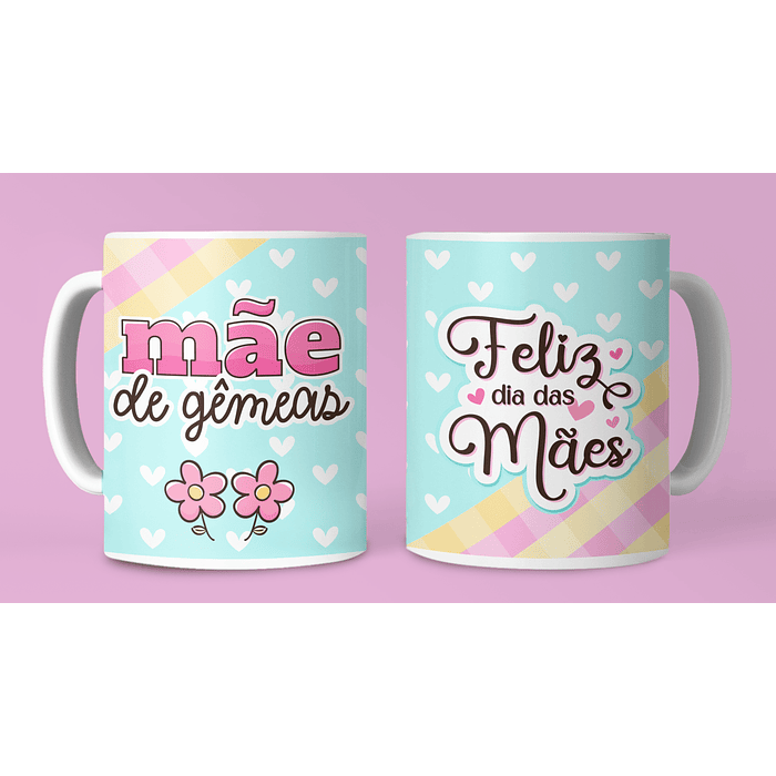 7 Artes para Caneca Dia das Mães Arquivo em Jpg