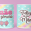 7 Artes para Caneca Dia das Mães Arquivo em Jpg