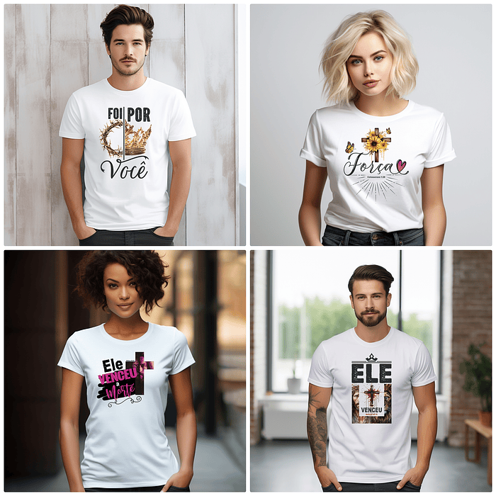 50 Arte para Camisa Frases Cristã Arquivo Editável 