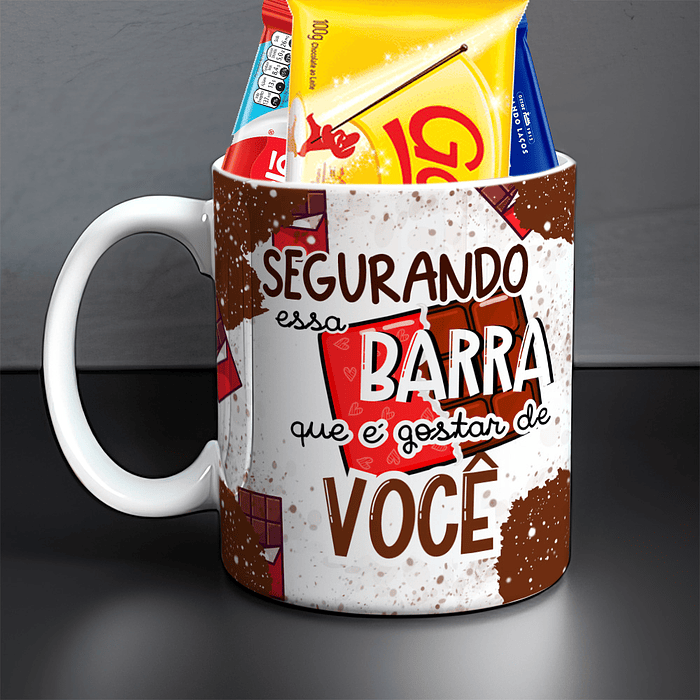 12 Arte para Caneca Páscoa Chocolates Arquivo Editável