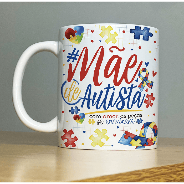 15 Artes para Caneca Autismo Arquivos em Jpg