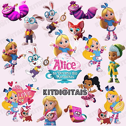 Kit Digital Alice na Doceria  Arquivos em Png  