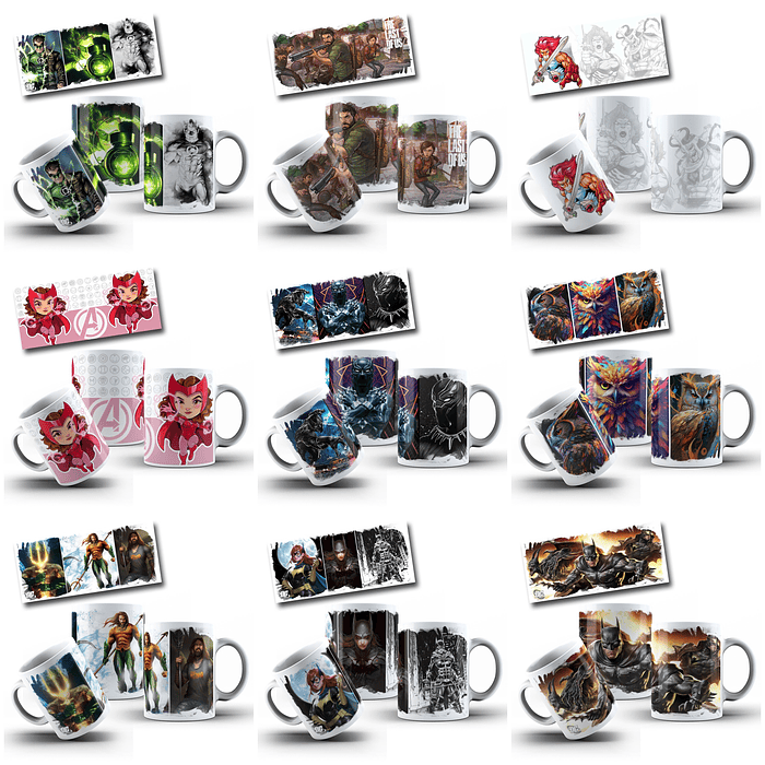 240 Artes para Caneca Frases Motivacionais Personagens e Outros Arquivo em Jpg 