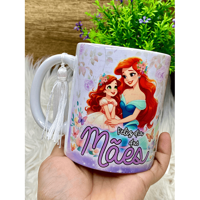 12 Artes Caneca Dia das Mães Princesas da Disney Arquivos em Jpg