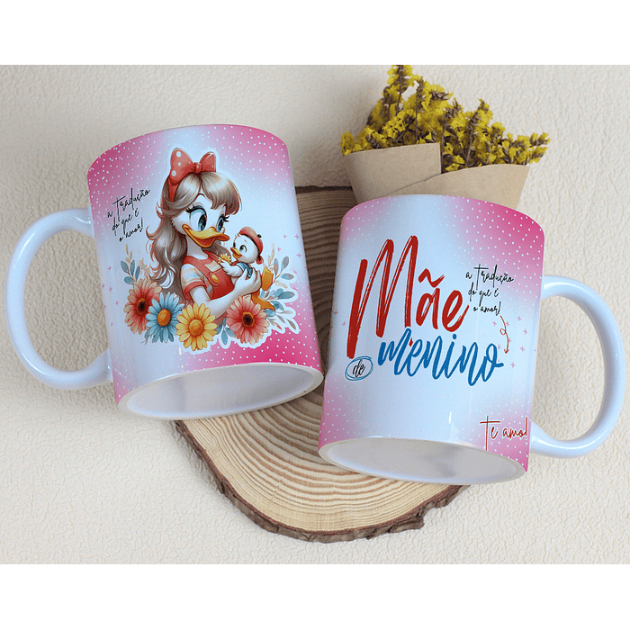 15 Artes para Caneca Dia das Mães Minnie e Margarida Arquivo Editável