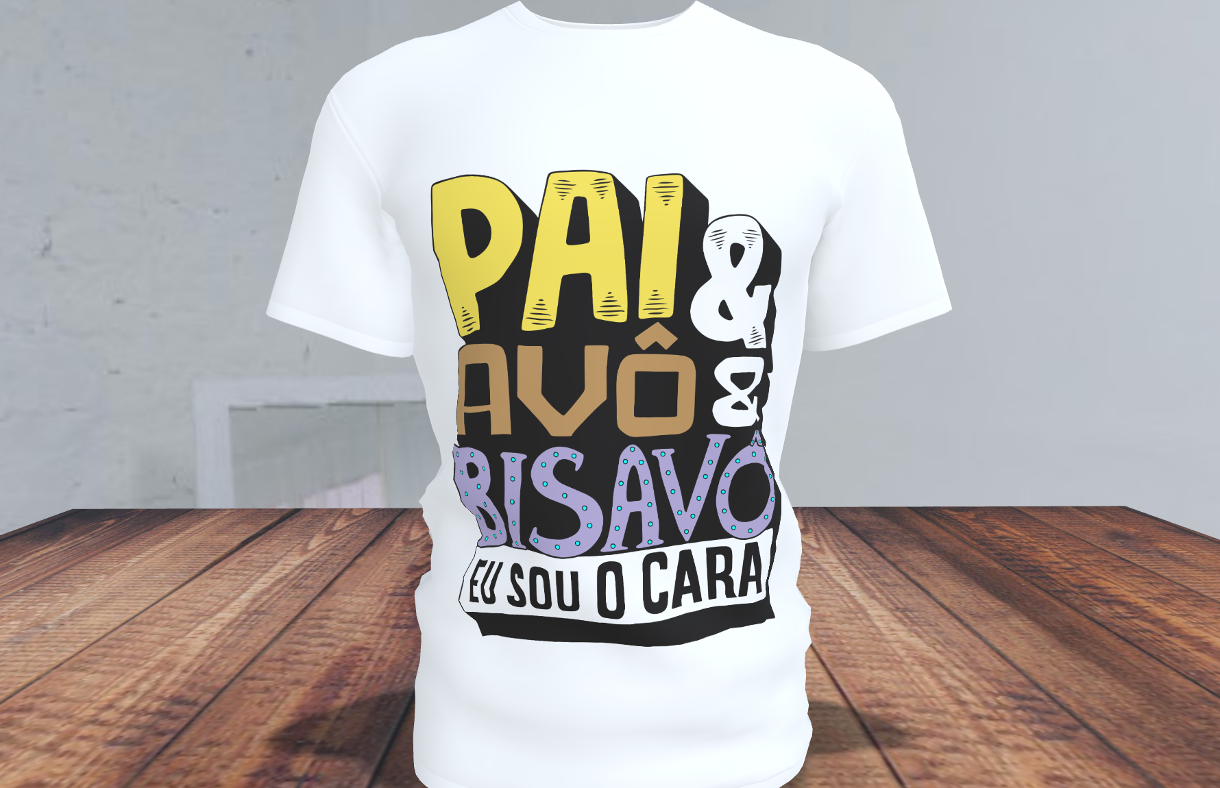 9 Artes para Camisa Pai Avô e Bisavô Arquivos Editável + Jpg 3