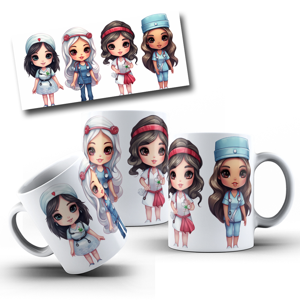 8 Artes para Caneca Medicina Area da Saúde Arquivos em Jpg  5