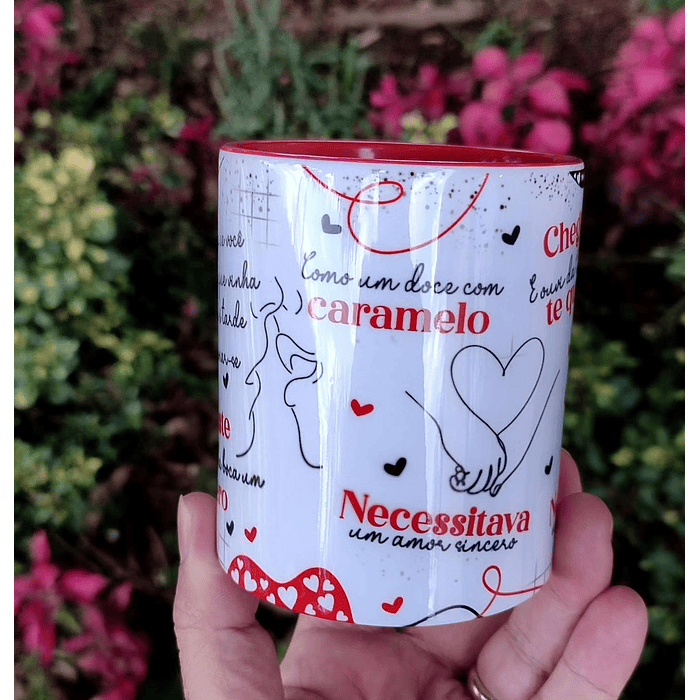 Arte Caneca Quem diria que você viria sem dizer que vinha, porque nunca é tarde Arquivo Editável