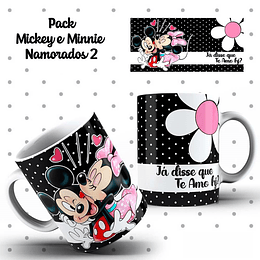 10 Artes Caneca Dia dos Namorados Mickey e Minnie Arquivos Editáveis