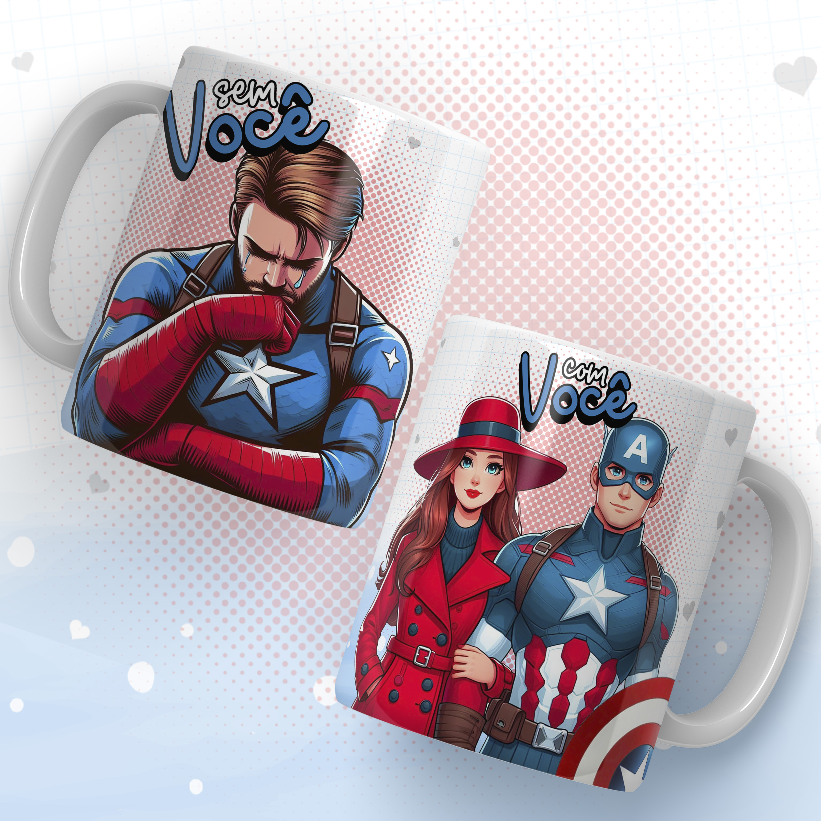 14 Artes Caneca Dia dos Namorados Herois com Você Arquivos em Jpg 4