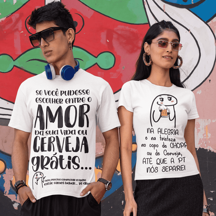 20 Artes Copo Chopp e Camisa Flork Dia dos Namorados Arquivo Editável