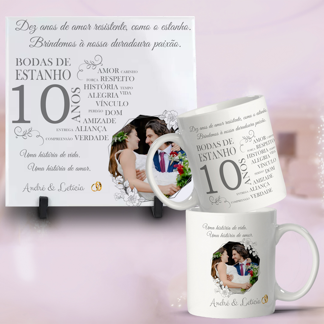 25 Artes Caneca e Azulejo Bodas de Casamento arquivo Editável  6