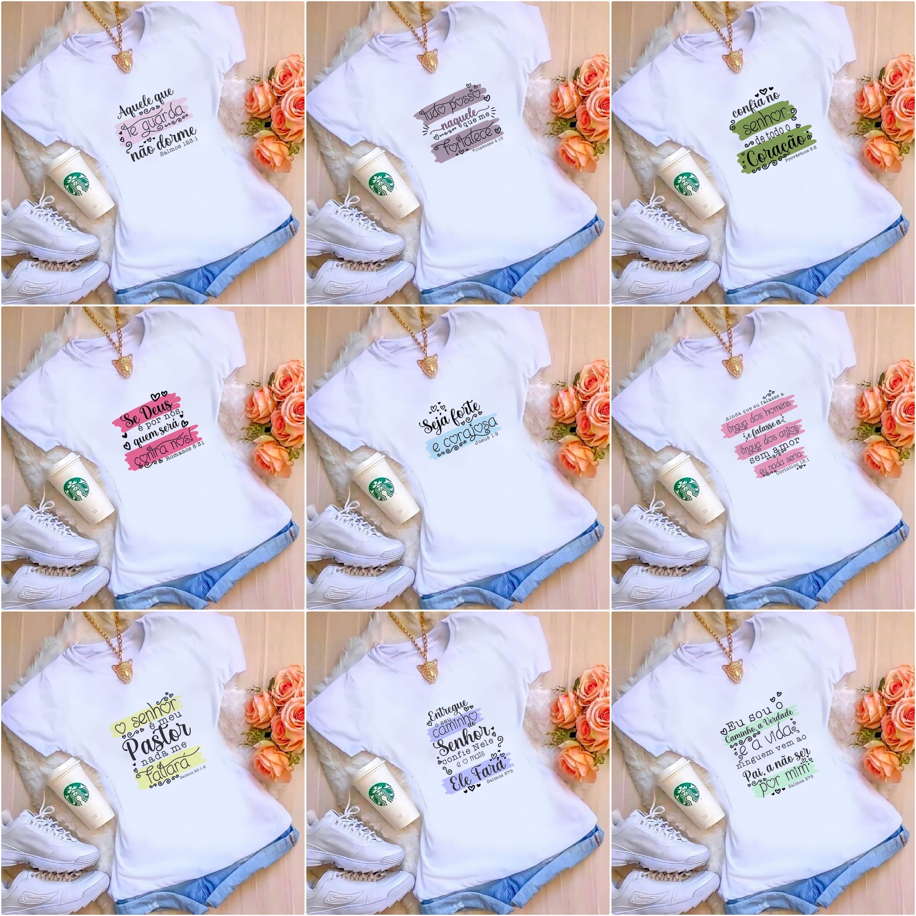 22 Artes para Caneca Camisa Versiculos Biblicos Arquivo Editável  1