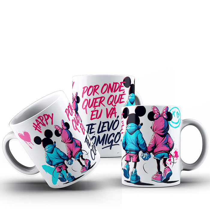 11 Artes para Caneca Mickey e Minnie Dia dos Namorados Arquivo em Jpg