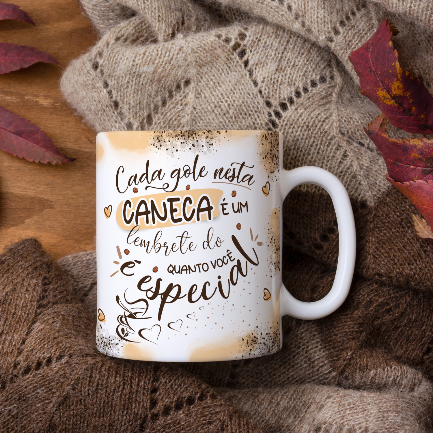 20 Artes para Caneca Aniversário Com Café Arquivo Editável 11