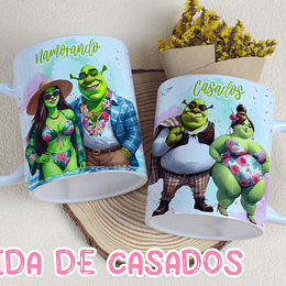 3 Artes para Caneca Vida de Casados Arquivo Editável