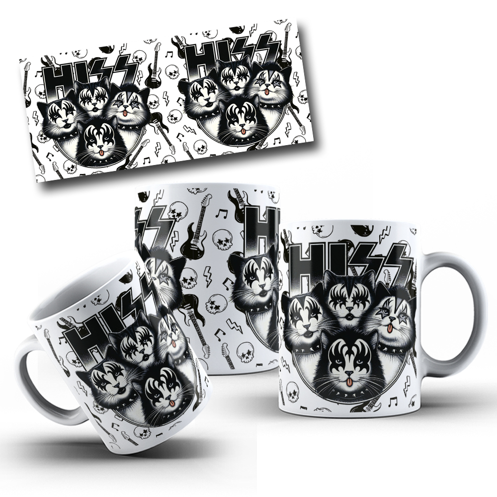 10 Artes para Caneca Gatinhos Cute Arquivo Editável 3