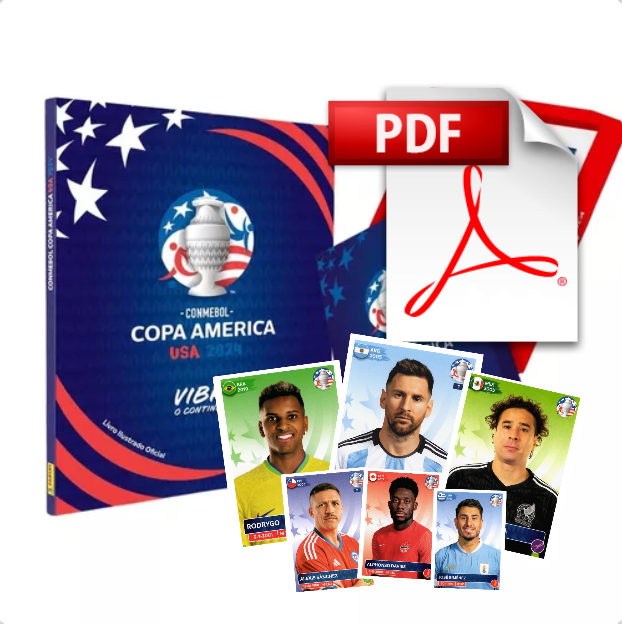 Figurinhas da Copa America USA 2024 em PDF - Figurinhas para Imprimir 11