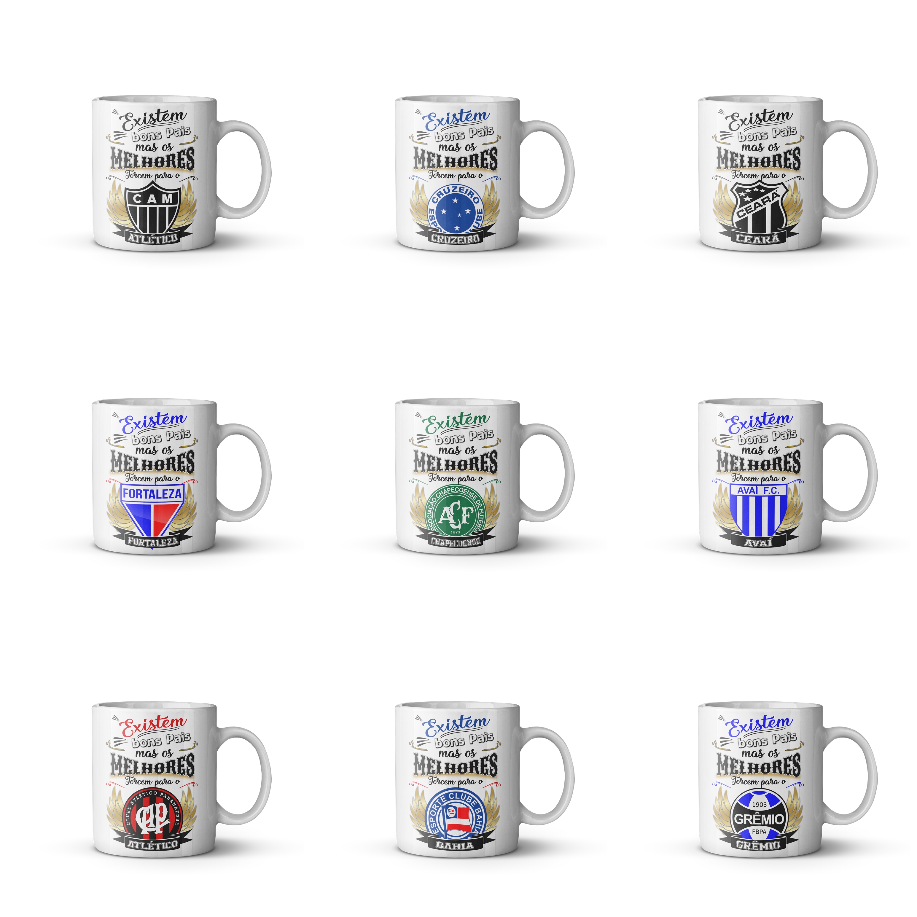 20 Artes para Caneca Times Os Melhores Dias dos Pais Futebol Arquivo Editavel 2