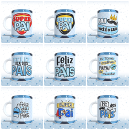 26 Artes para Caneca Dia dos Pais Arquivo em Jpg