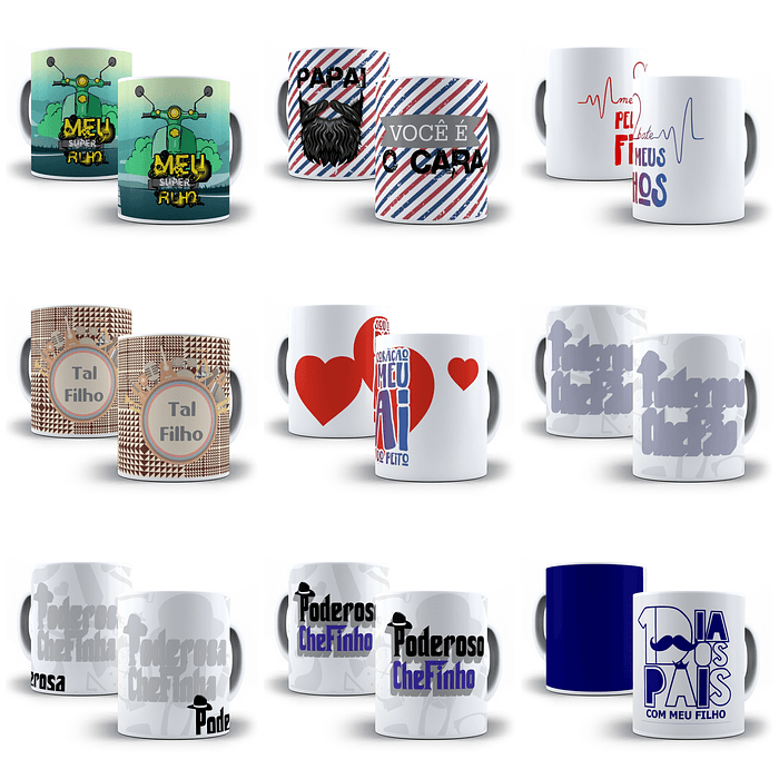 35 Artes Caneca Tal Pai tal Filho Arquivo em Jpg