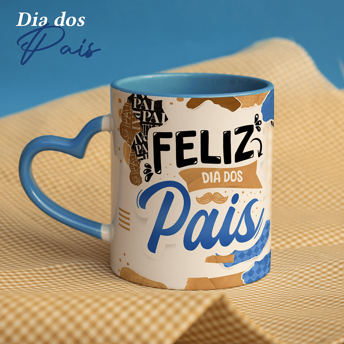 34 Artes para Caneca Dia dos Pais Alfabeto Arquivos Sublimação