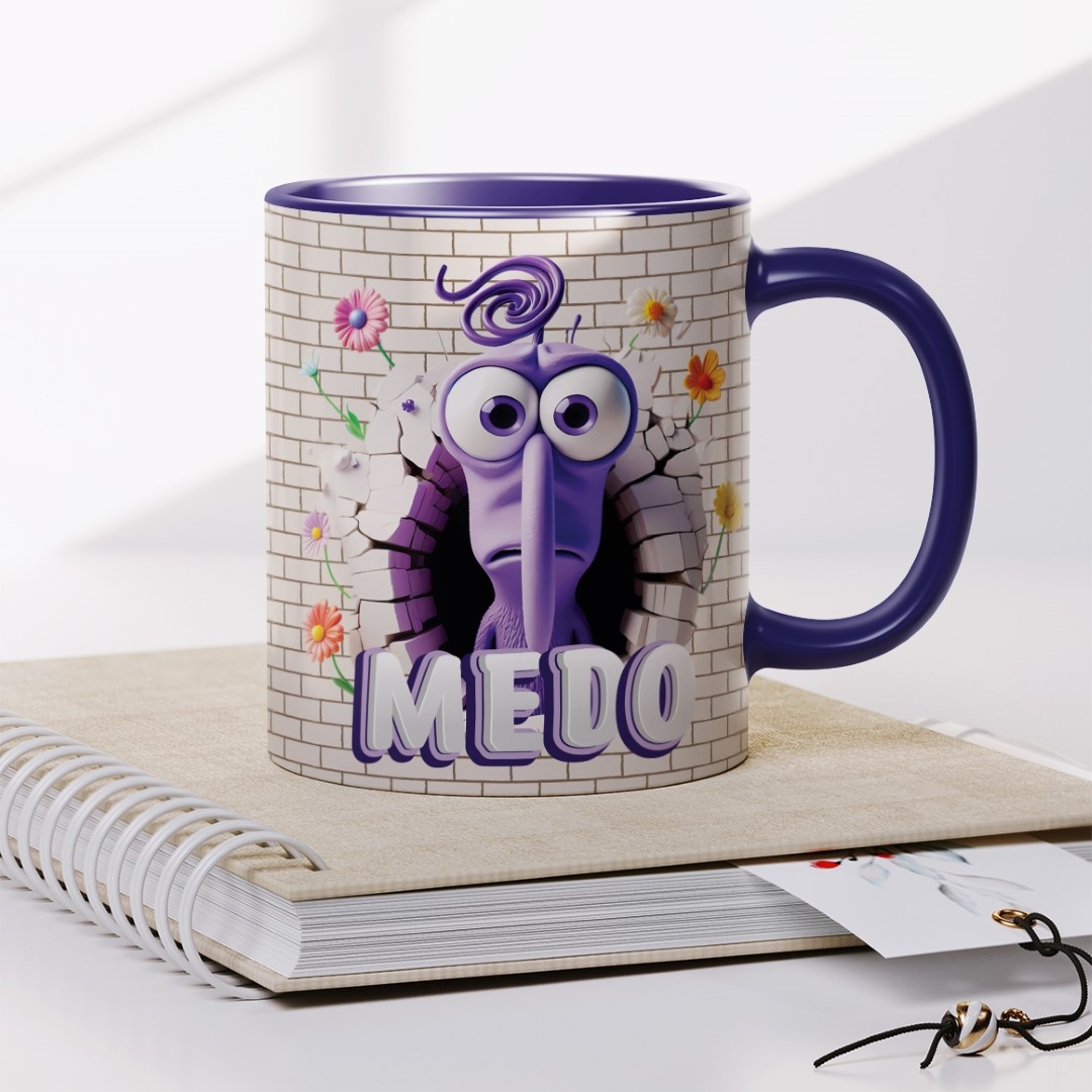 10 Artes para Caneca Divertidamente 3d Arquivo em Png 8