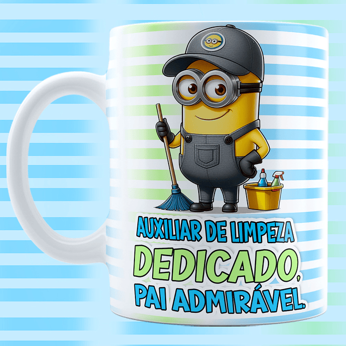 20 Artes para Caneca Minions Dia dos Pais Profissões Arquivo em Jpg 