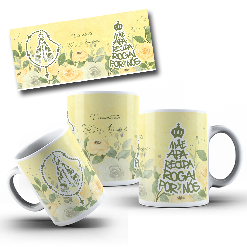 10 Artes para Caneca Nossa Senhora Aparecida Arquivo Editável 8