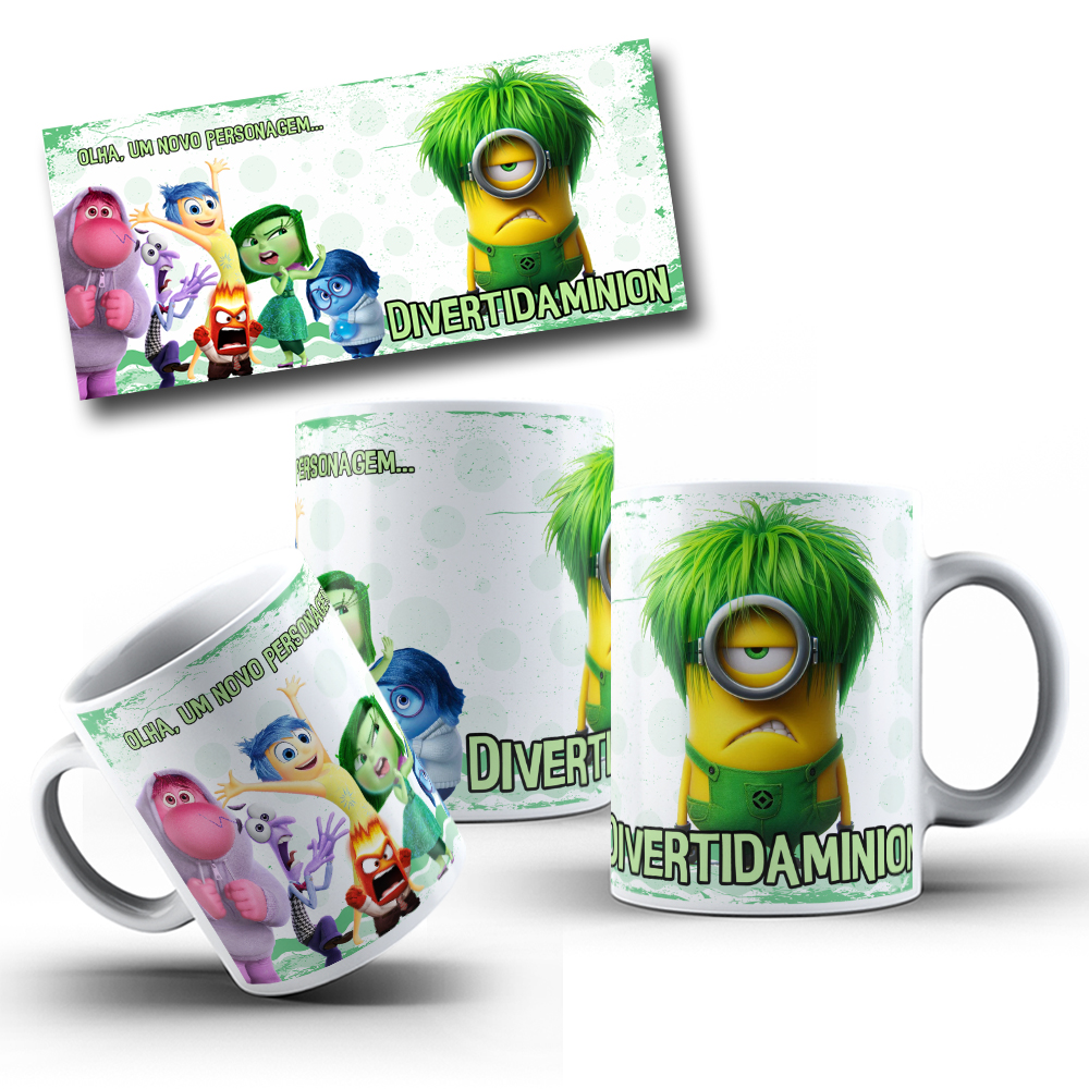 8 Artes para Caneca Minions Arquivo em Jpg 4
