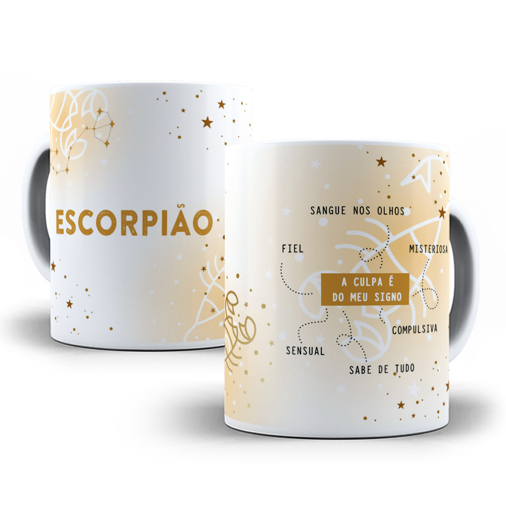 12 Artes para Caneca Signos Arquivo em Jpg  9