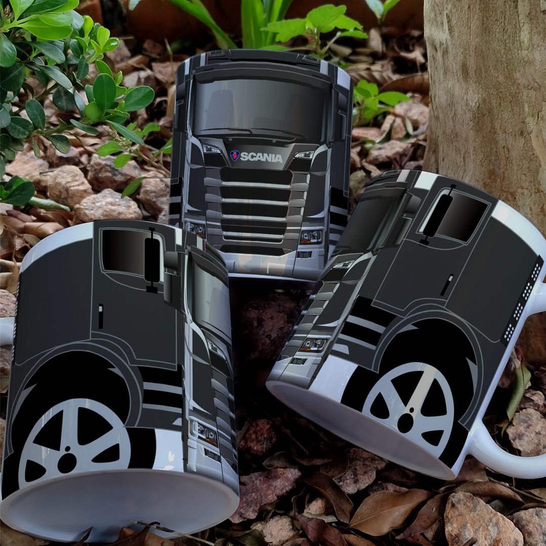 7 Artes para Caneca Caminhão Scania Arquivo em Jpg 1
