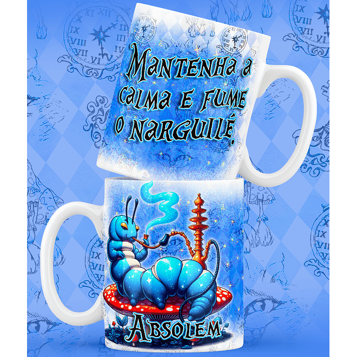 9 Artes para Caneca Alice no Pais das Maravilhas Arquivo em Jpg