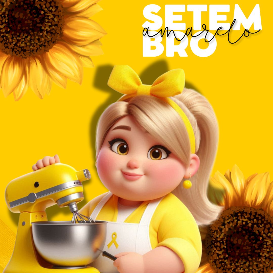 Pack Mascote Canva Confeitaria Doceira Setembro Amarelo Template Editável Canva 11