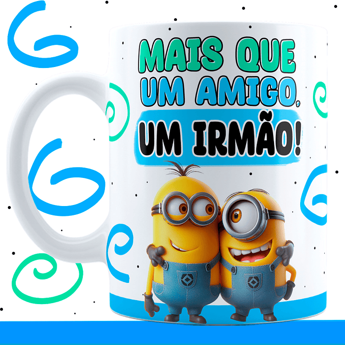 6 Artes para Caneca Amigos Minions Arquivo em Jpg