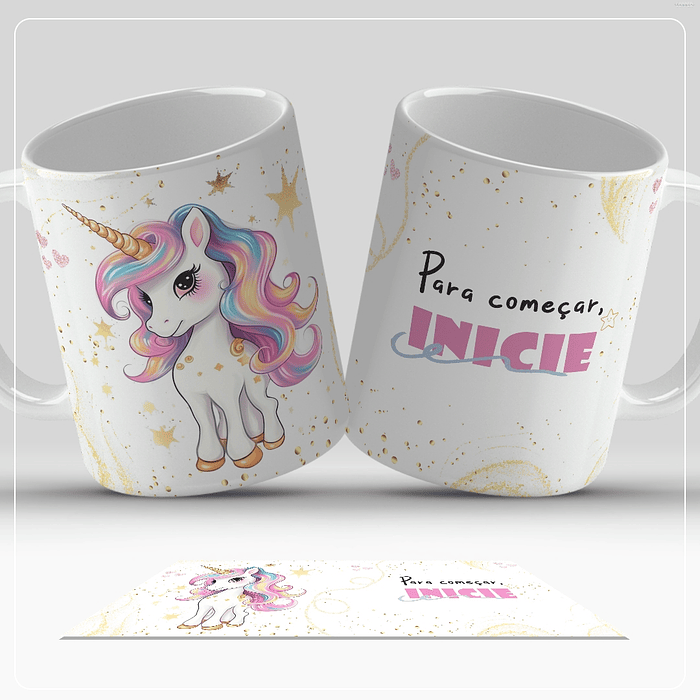 12 Artes para Caneca Stitch e Unicornio Arquivo em Jpg