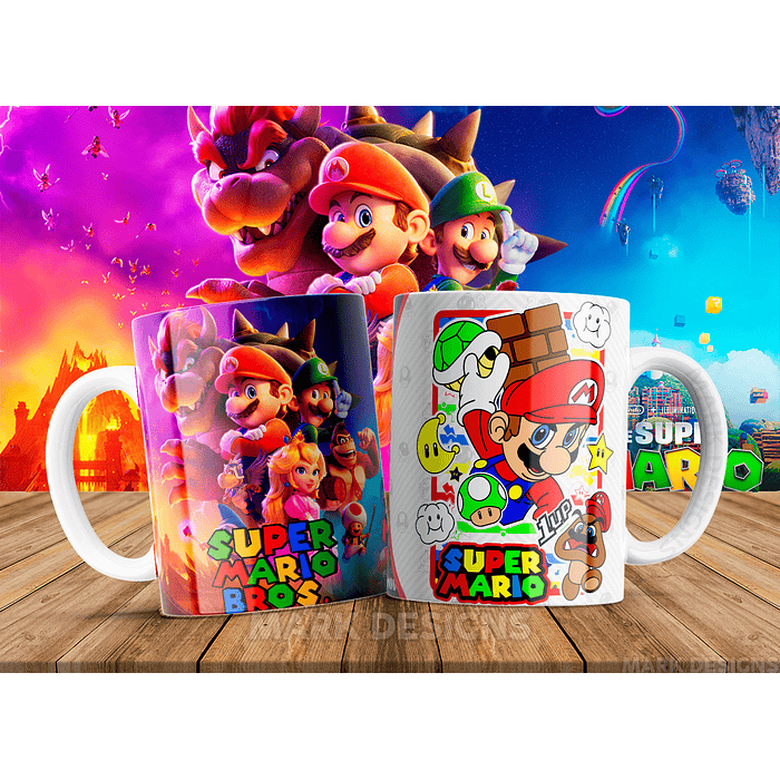 51 Artes para Caneca Super Mario Arquivo em Jpg