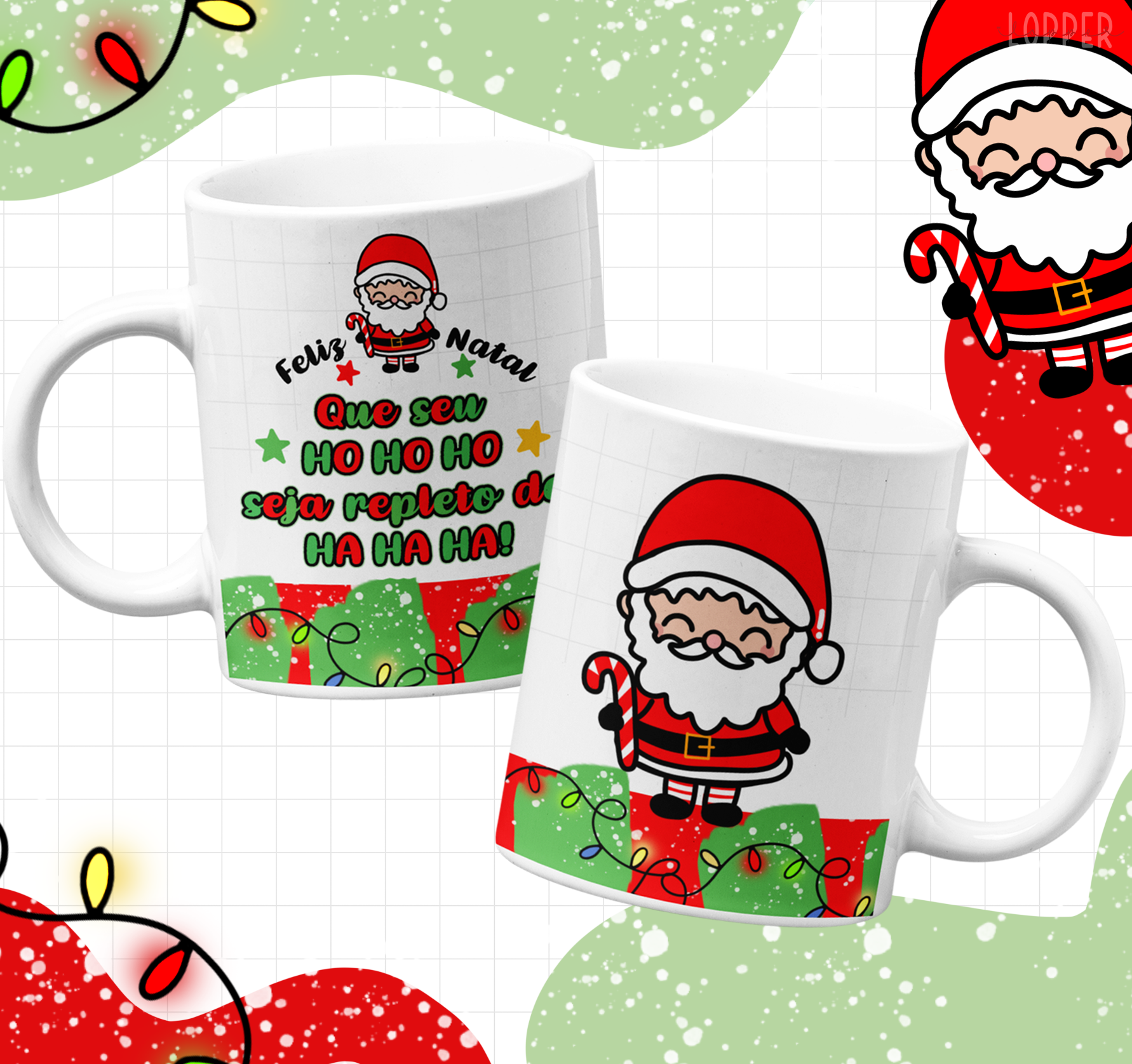 16 Artes para Caneca Natal Infantil Arquivo Editável 4