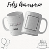 16 Artes para Caneca Feliz Aniversário Arquivo Editável