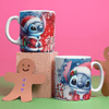 5 Artes Caneca Stitch Natal Arquivo Editável 