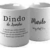 4 Artes para Caneca Promovido a Dindo e Dinda Padrinhos Arquivo em Jpg 