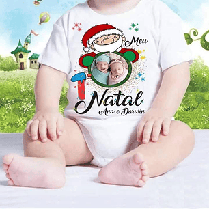 5 Artes para Body Meu primeiro Natal Arquivo Editável