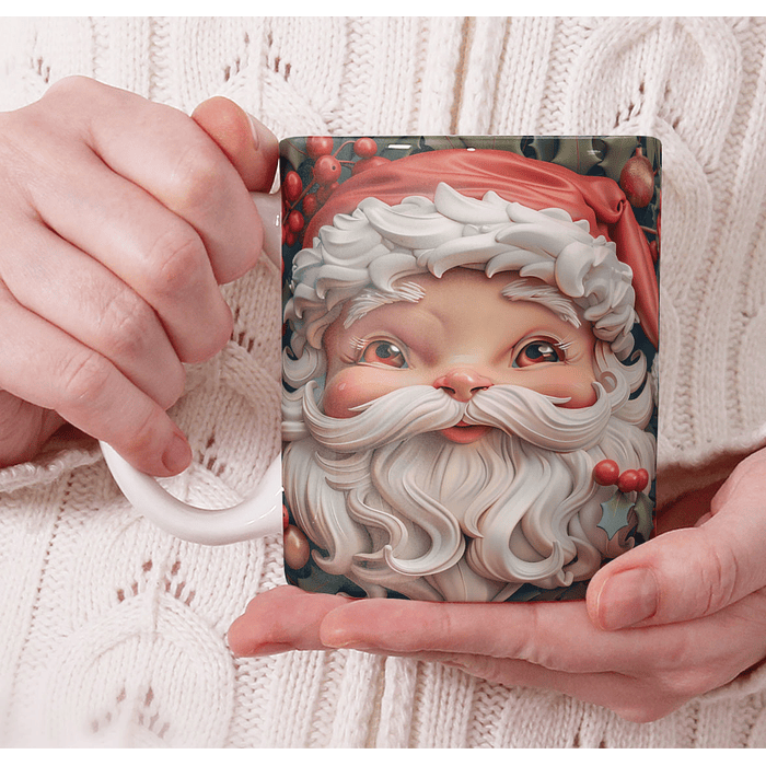 11 Artes para Caneca Natal Cute 3d Arquivo em Jpg