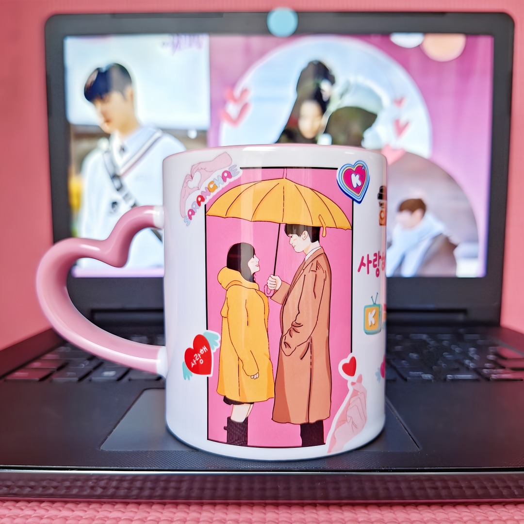 Arte para Caneca Doramas Namorados Arquivo em Jpg  1
