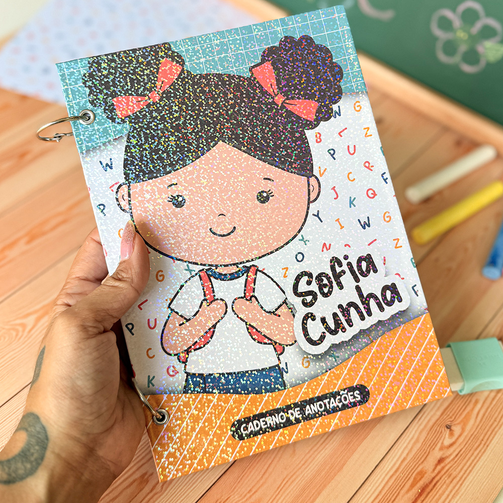 Arquivo Volta as Aulas Caderno, Chaveiro, Etiquetas, Livrinho Mascotinhos em Jpg 5