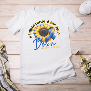 7 Artes Camisa Síndrome de Down Arquivo Editável 