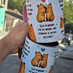 Arte para Caneca Oque a Gente vai Prometer um para o Outro - Capivara Arquivo em Jpg  