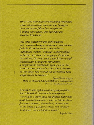 Livro - O Prenúncio das Águas - Rosa Lobato de Faria