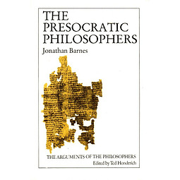 Livro - The Presocratic Philosophers - Jonathan Barnes